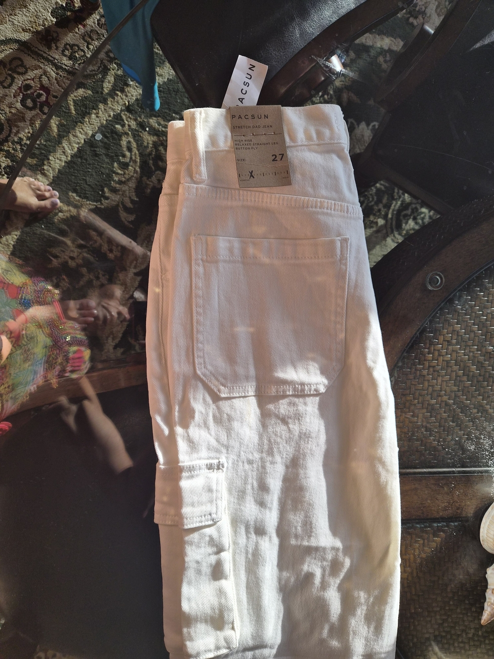 PacSun White Women's Denim Overalls - Straight Leg